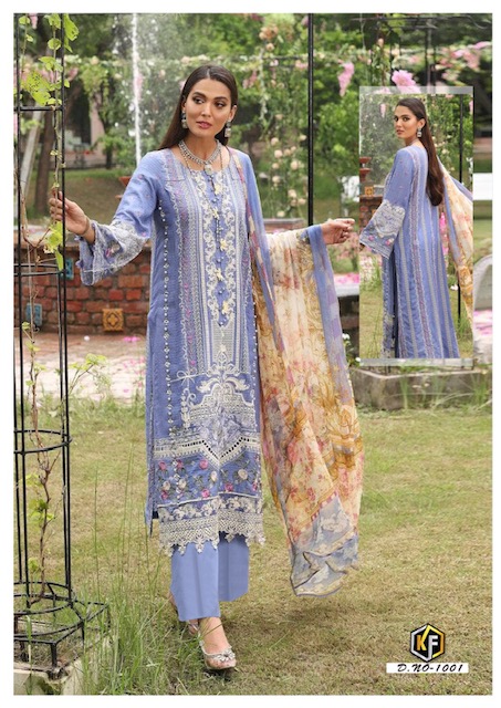 Keval Soha Nazir Luxury 1 Karachi Cotton Dress Material Collection